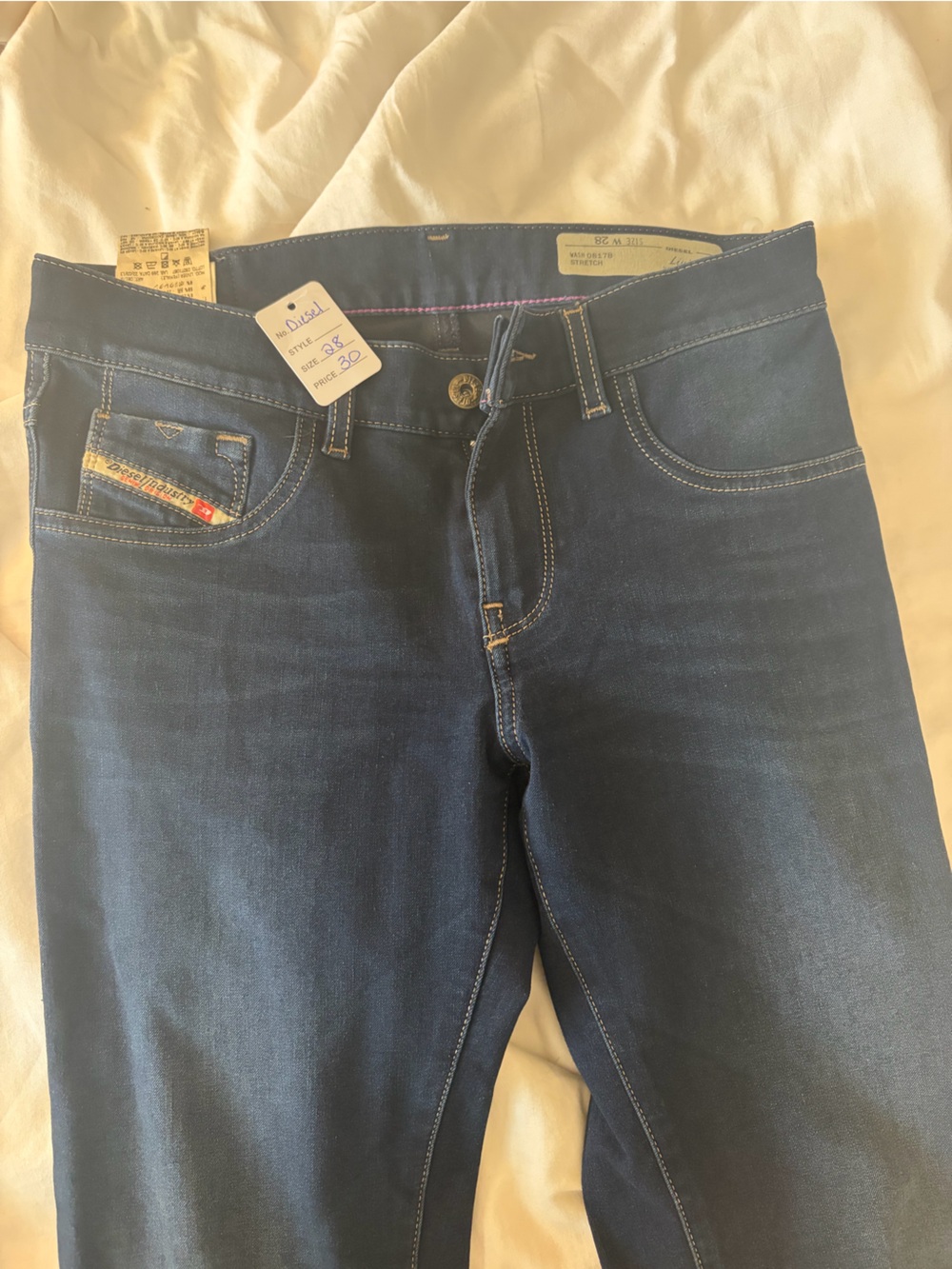 Vintage Diesel Dark Wash Low-rise Jeans y2k